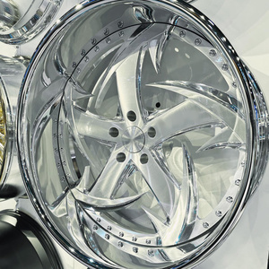 RCSR Llantas Cromadas de Lujo Personalizadas de 2 Piezas para Chevrolet <span class=keywords><strong>Cadillac</strong></span> 5x114.3 5x120 5x130 15 18 20 22 24 26 Pulgadas - Product Image 5