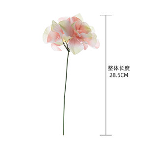 Fleur d'hortensia artificielle CallaFloral, branche unique, rouge rosé, décoration intérieure artisanale pour la maison et les mariages - Product Image 4
