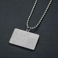 Collar con Colgante de Placa de Identificación Yunnique Slim Shady, Joyería Unisex de Regalo Estilo Hip Hop, Cadena de Eslabones