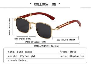 2025 Gafas de sol Vintage <span class=keywords><strong>para</strong></span> <span class=keywords><strong>hombre</strong></span> UV400 Diseñador Gold PC <span class=keywords><strong>Lentes</strong></span> <span class=keywords><strong>Vogue</strong></span> Luxury Ins Logotipo personalizado Producto al por mayor - Product Image 5