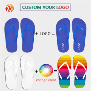 Chanclas Personalizadas <span class=keywords><strong>para</strong></span> <span class=keywords><strong>Mujer</strong></span>, <span class=keywords><strong>Sandalias</strong></span> Planas Cómodas con Plantilla de EVA Haiiwania <span class=keywords><strong>para</strong></span> Playa de Verano, <span class=keywords><strong>Sandalias</strong></span> Unisex de PVC - Product Image 4