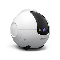 Robot intelligent pour animaux de compagnie, contrôlé par application, avec caméra HD et vision nocturne infrarouge, pour chiens et chats.