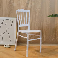 Chaises Napoléon en Résine Plastique Blanches Empilables Durables pour Mariages et Événements - Vente en Gros Chine