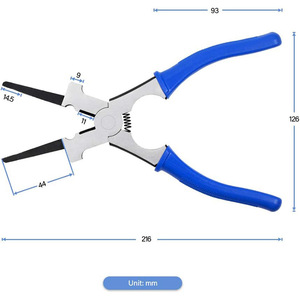 Pince de protection pour soudage électrique de 8 pouces avec poignée en plastique, multifonctionnelle, de qualité industrielle, à bec long pour le bricolage - Product Image 3