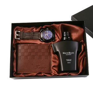 Cross Border Gift <b>Set</b> For Men Quartz <b>Watch</b> Wallet Perfume Eau De Toilette Spray Business Gift Box - Product Image 4