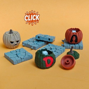 Juguete Antiestrés de Calabaza de Halloween Impreso en 3D, Botón de Alivio del Estrés para Fiestas, Juguete para Aliviar el Estrés con la Punta de los Dedos - Product Image 2