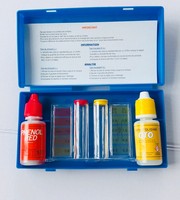 Kit de test d'eau de piscine 2-en-1 OEM&ODM, bandelettes de test de pH pour piscine, kits de test d'eau 15ML