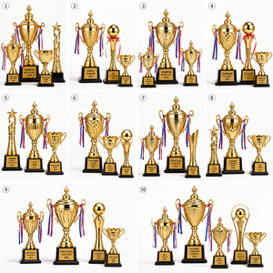 Custom Resin Crafts Trophy Award <b>Cup</b> With Metal Plate Logo Text Student Contest Event Souvenir Collectible Prize Trophy - Product Image 1
