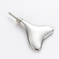 Masseur facial Kinwong, planche Gua Sha en métal, outil de lifting du visage en forme de queue de poisson, stylo d'acupression en acier pour les soins des yeux et du cou, utilisation à domicile
