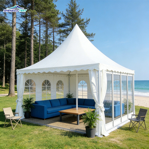 Carpa Pagoda de Aluminio para Exteriores con Estructura de Acero y Cubierta de Lona con Tela de PVC Impermeable para Bodas y Fiestas - Product Image 5