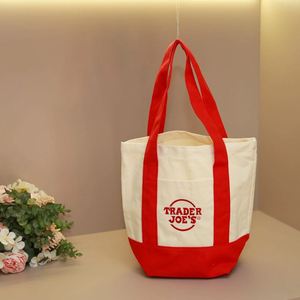 Sac de courses en toile épaisse personnalisé avec logo imprimé, sac de courses réutilisable en coton, grand format, en vrac - Product Image 2