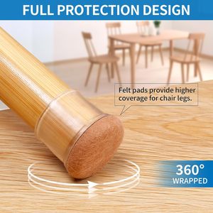 Nouvelles protections de pieds de chaise en silicone épaissi, anti-rayures, durables, pour meubles - Product Image 3