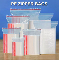 Sacs d'emballage personnalisés en plastique LDPE jetables écologiques 5x7cm avec double fermeture éclair pour médicaments internes – Vente en gros