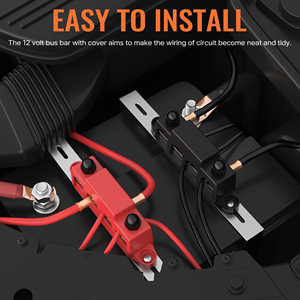 Barres de distribution de batterie 400A 48V en cuivre avec goujons M8 certifiées RoHS et CE pour applications marines, automobiles et solaires (vente en gros) - Product Image 4
