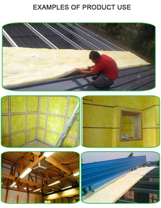 الصين المصنعة النمط الصناعي مقاومة للحريق القطن الألياف الزجاجية شعر مسعور مربع ورقة الدفيئة المواد العازلة - Product Image 4