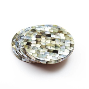 ที่รองแก้วมุกแท้งานฝีมือพร้อมกล่องของขวัญสุดหรูสำหรับเป็นของขวัญแต่งงาน - Product Image 2