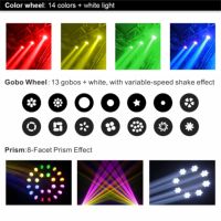 Prix Usine 300W 7000K LED Moving Head RGBW Beam Spot Wash Prism DMX512 IP20 Aluminium CRI90 Lumières de Scène pour Mariages, Théâtres et Discothèques
