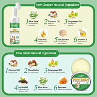 Nettoyant pour pattes d'animaux sans rinçage, marque privée, pour chiens, répare les pattes sèches et gercées, kit de protection pour le soin des pattes d'animaux, nettoyant pour pattes de chien