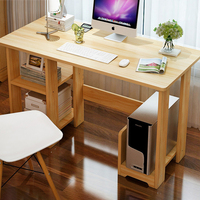 Table d'ordinateur de bureau avec tiroirs étagère bureau simple étudiant bureau contemporain style luxe table d'écriture pour enfants