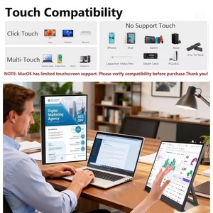 <span class=keywords><strong>Monitor</strong></span> Portabel 16 Inci 165HZ 2K <span class=keywords><strong>Touch</strong></span> <span class=keywords><strong>100</strong></span>% SRGB HDR IPS Layar Eksternal Kedua untuk Laptop/PC/PS5/Mac/Xbox - Product Image 2