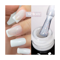 Gel de base en caoutchouc MCBL super résistant 1 kg, vernis à ongles transparent avec style français pour usage en salon, vente en gros auprès de salons de manucure