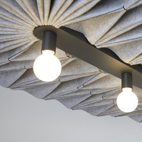 Lámparas Colgantes Modernas de Fieltro Gris, Decoración para el Hogar, Lámparas de Araña para Sala de Estar, Tienda, Cafetería, Dormitorio, Comedor