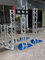 Structure de support de scène en treillis carré en alliage d'aluminium, capacité de charge 1000 kg, installation rapide, sur mesure, portable