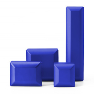 Joyero de anillo de plástico de laca de lujo con forma de rectángulo con luz LED para colgante de pulsera o brazalete - Product Image 5