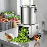 Broyeur à ensilage et déchiqueteur de légumes à haute efficacité en acier inoxydable, avec moteur monophasé 220V