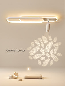 Creatief gevormde moderne smeedijzeren plafondlamp voor hal, balkon, gang - LED opbouwlamp met 3 jaar garantie - Product Image 2