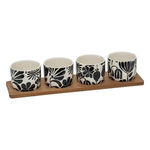 Set Aperitivo Lime a 5 Pezzi in Gres e Acacia - Product Image 1