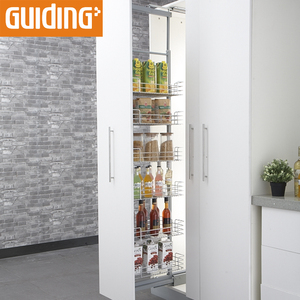 <strong>Kitchen</strong> <strong>Corner</strong> <strong>Cupboard</strong> Organizers Cabinet Retractable Shelf Pantry <strong>Storage</strong> Free Standing Tall Unit Pull Out Basket - Product Image 2