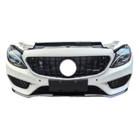 Utilisé pour Mercedes-Benz Classe C W205, pare-chocs avant, radiateur, phares, installation par boulons, ajustement universel, construction en plastique