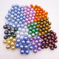 Muses Jewels Harga Pabrik Mutiara Air Tawar Alami 6mm hingga 9mm Bulat Pewarnaan Mutiara Lepas Beraneka Warna untuk DIY Naturstein Perlen