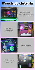 ZDYS Petite machine à griffes <span class=keywords><strong>d</strong></span>'arcade, jouets en peluche, <span class=keywords><strong>jeux</strong></span> à pièces, mini machine à griffes méga - Product Image 5