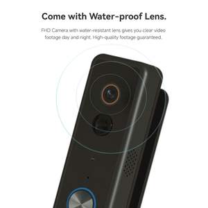 Sonnette vidéo avec caméra WiFi à double objectif 5MP, grand <span class=keywords><strong>angle</strong></span>, audio bidirectionnel, interphone vidéo - Product Image 6