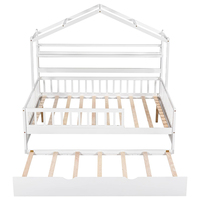 Lit plateforme Montessori avec tiroir de rangement et étagères, en bois massif durable, pour enfants (filles et garçons) - Chambre d'enfant/Salon