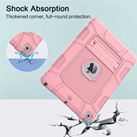 Housse de protection pour tablette robuste pour iPad 10.2 pouces 7/8/9th 2019/2020/2021 avec support intégré