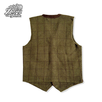 Luxe aristocrate Style haut de gamme personnalisé mode multi-poches Design Patchwork cuir matériel hommes laine tricot Cardigan