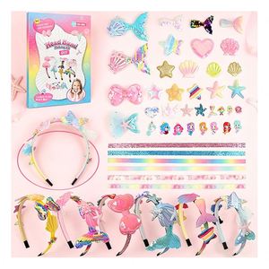 Trendy Headband Craft Kit Children Unicorn Wings <b>Bow</b> Crystal Stickers Fashion Decoration Birthday <b>Gift</b> Pack Toy - Product Image 3