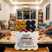 Kartu Pembantu Pembaca Garis Mahjong 4 Paket Akrilik Cetak Warna Penuh Buatan Tangan Karbon Impact Aturan Dasar Aksesoris Permainan Datar