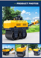 Mini rouleau vibrant Offre Spéciale à double tambour Mini compacteur à rouleaux compacteurs pour un travail efficace de l'asphalte