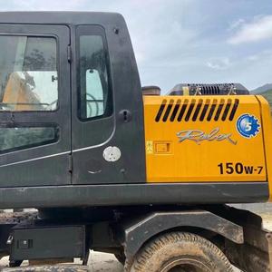Excavadora hidráulica Hyundai 150 usada de alta calidad, excavadora de ruedas de 15 toneladas fabricada en Corea, Hyundai, precio barato para la venta - Product Image 2