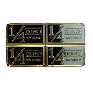 Pièce commémorative personnalisée en or plaqué 1/4 once canadienne, forme rectangulaire avec motif de <span class=keywords><strong>bison</strong></span> - Product Image 1