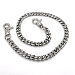G3908 portafoglio all'ingrosso in <span class=keywords><strong>acciaio</strong></span> inox <span class=keywords><strong>catena</strong></span> di moda da uomo catene di jeans a tracolla borsa a <span class=keywords><strong>catena</strong></span> <span class=keywords><strong>cubana</strong></span> - Product Image 1
