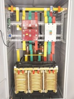 Régulateur de tension automatique triphasé AC en cuivre à commande servo-moteur série SBW 200 kVA 380 V