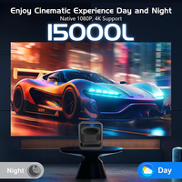 Mini Proyector Inteligente Portátil con Sistema Android 13, Flip 1080P FULL HD LCD LED, Video Home Theater, Resolución Máxima 720P
