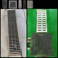 Grille de drainage robuste en acier inoxydable pour caniveaux de voirie municipale, cuisines, allées et cours