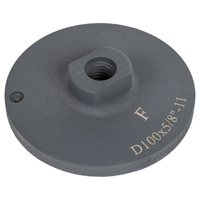 Disques diamantés de 4 pouces remplis de résine avec liant métallique, grains moyens/fins/grossiers pour outils de débavurage du granit