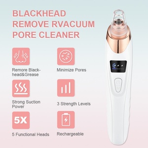 New Facial Pore Cleaner 5 Suction Power Rechargeable <b>Blackhead</b> Vacuum Kit Electric Acne <b>Extractor</b> Tool for Women - Product Image 6